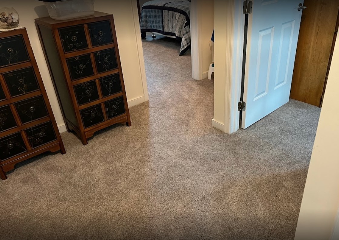 Hallway flooring installation by L & M 